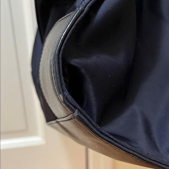 Tory Burch Large Navy Nylon and Leather Tote - Picture 7 of 16